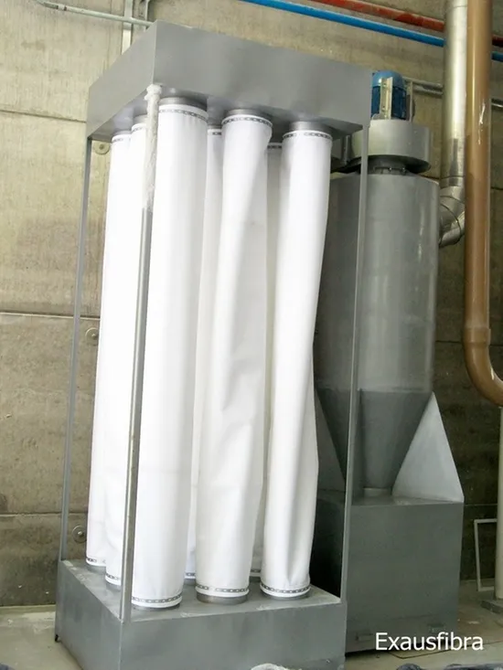 Filtro manga processo industrial